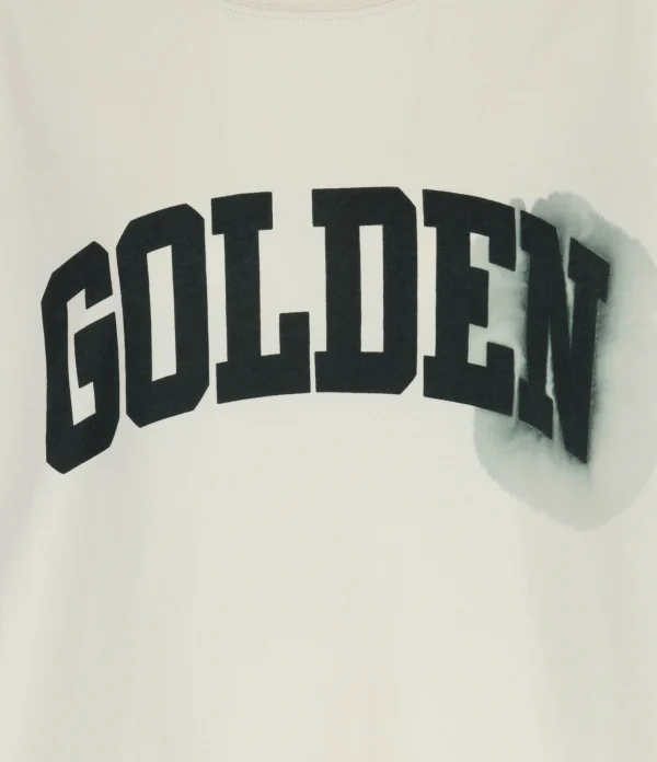 GOLDEN GOOSE Tee-shirt Homme Golden Coton Beige 3