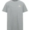 GOLDEN GOOSE Tee-shirt Big Star Homme Coton Gris Doré 10