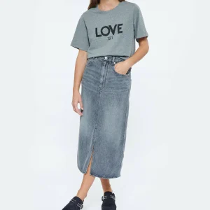 JEANNE VOULAND Tee-shirt Ben Love 1971 Coton Gris 13