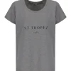 Tee-shirt Lulli St-Tropez Col Rond Coton Gris, Collaboration Jeanne Vouland X Lulli 14