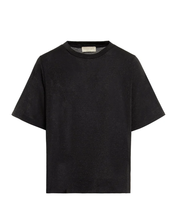 MOMONI Tee-shirt Iora Pailleté Noir 1