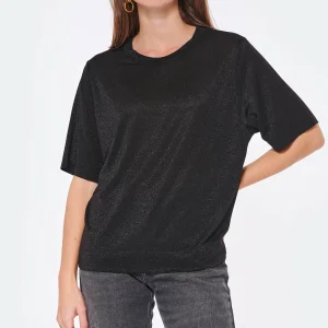 MOMONI Tee-shirt Iora Pailleté Noir 12