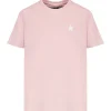 GOLDEN GOOSE Tee-shirt Étoile Coton Rose Blanc 17