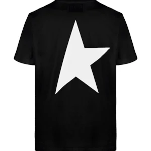 GOLDEN GOOSE Tee-shirt Big Star Homme Coton Noir Blanc 7