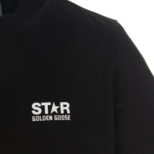 GOLDEN GOOSE Tee-shirt Big Star Homme Coton Noir Blanc 9