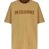 MISSONI Tee-shirt Logo Coton Beige 10