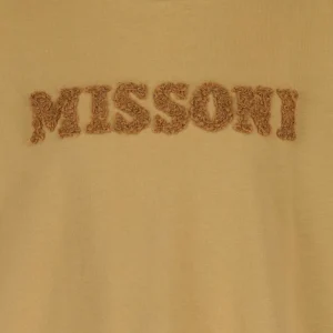 MISSONI Tee-shirt Logo Coton Beige 9