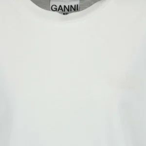 GANNI Tee-shirt Software Jersey Blanc 9