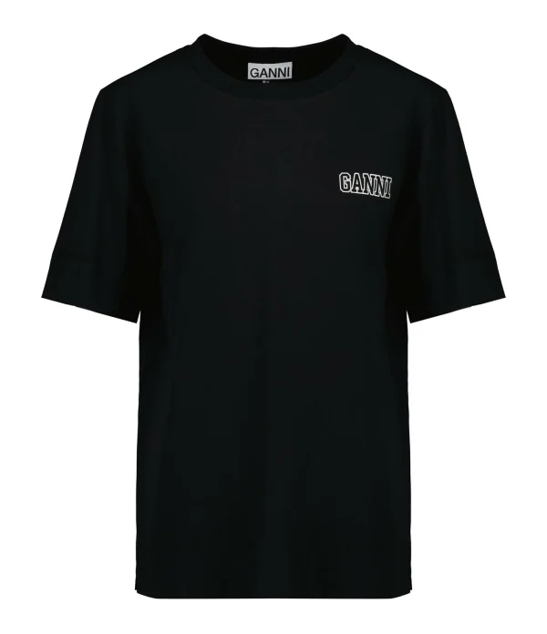 GANNI Tee-shirt Software Jersey Noir 1