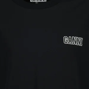 GANNI Tee-shirt Software Jersey Noir 9