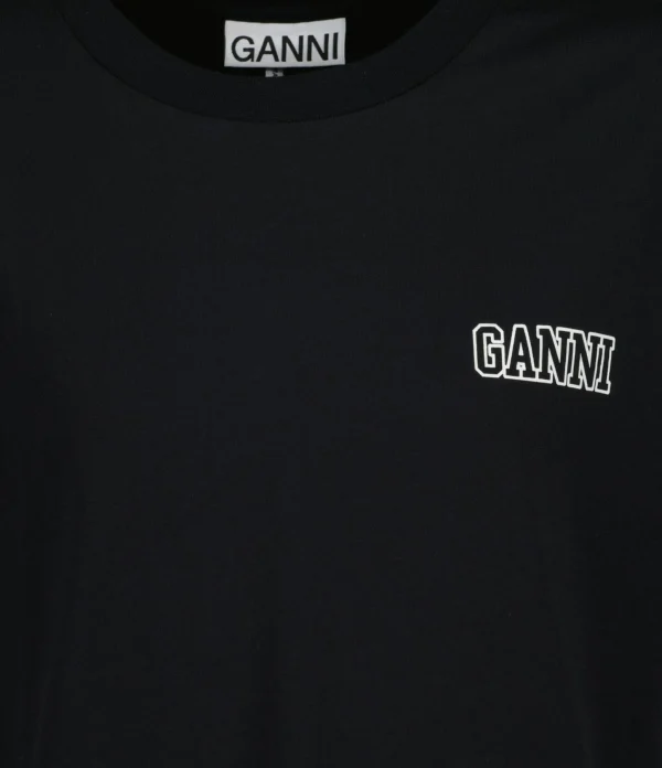 GANNI Tee-shirt Software Jersey Noir 3