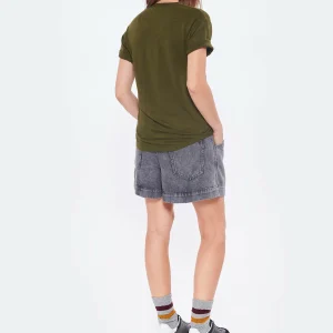 ISABEL MARANT ÉTOILE Tee-shirt Koldi Lin Kaki Doré 15