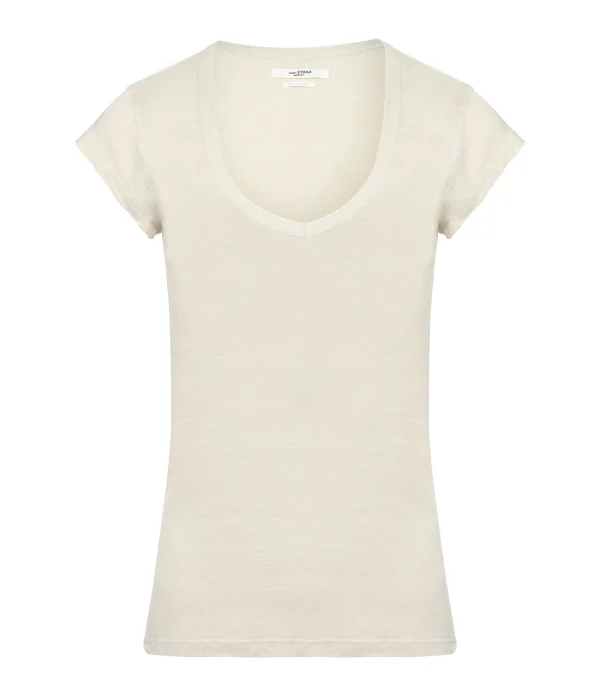 ISABEL MARANT ÉTOILE Tee-shirt Zankou Lin Écru 1