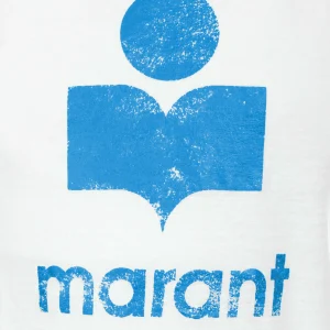 ISABEL MARANT ÉTOILE Tee-shirt Koldi Lin Blanc Bleu 9