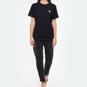 ISABEL MARANT ÉTOILE Tee-shirt Zewel Coton Organique Noir Écru 13