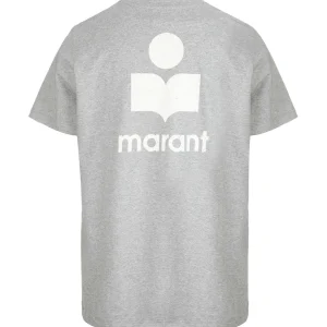 ISABEL MARANT ÉTOILE Tee-shirt Zewel Coton Organique Gris Écru 12