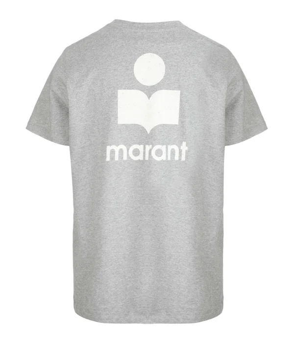 ISABEL MARANT ÉTOILE Tee-shirt Zewel Coton Organique Gris Écru 4