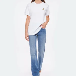 ISABEL MARANT ÉTOILE Tee-shirt Zewel Coton Organique Blanc Kaki 15