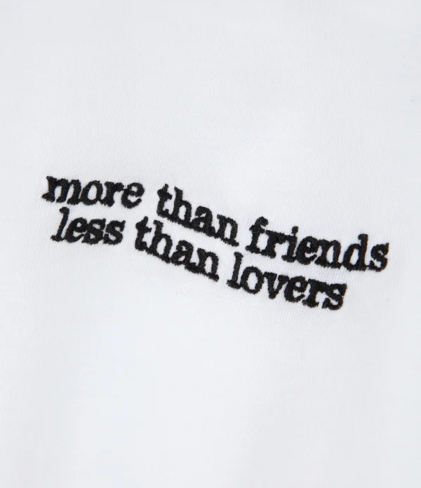 MAISON LABICHE Tee-shirt More Than Friends Coton Biologique Blanc 3