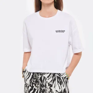 MAISON LABICHE Tee-shirt More Than Friends Coton Biologique Blanc 11