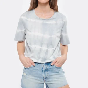 JEANNE VOULAND Tee-shirt Haz Coton Tie And Dye Gris 12