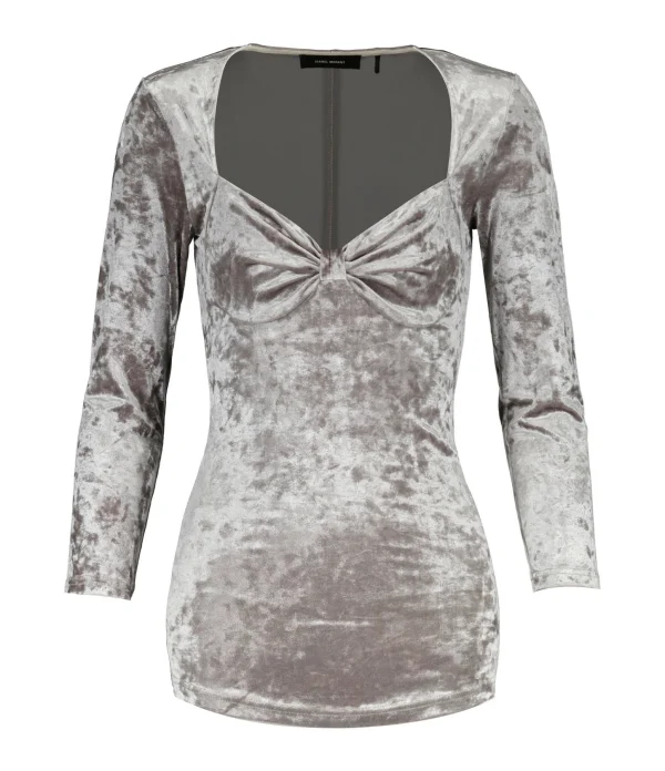 ISABEL MARANT Top Gubaia Snow Grey 1