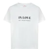 DEAR JULIETTE Tee-shirt In Love Coton Biologique Blanc 17