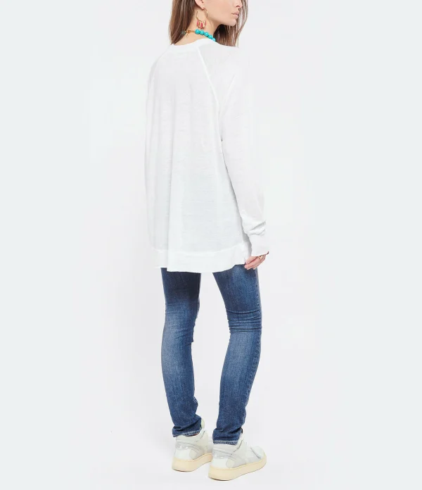 ISABEL MARANT ÉTOILE Tee-shirt Kiefferf Lin Blanc 6