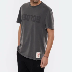 GOLDEN GOOSE Tee-shirt Homme Golden Patch Coton Anthracite 11