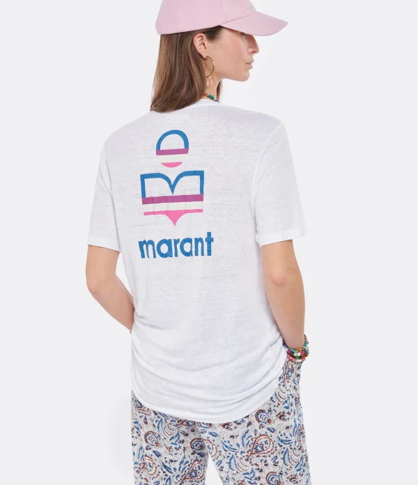 ISABEL MARANT ÉTOILE Tee-shirt Zewel Lin Blanc 4