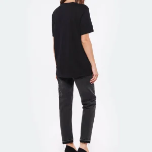 ISABEL MARANT ÉTOILE Tee-shirt Zewel Lin Noir Argenté 18