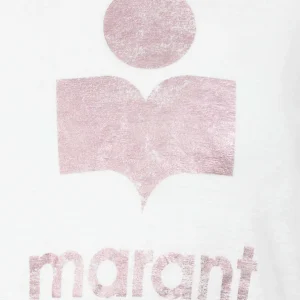 ISABEL MARANT ÉTOILE Tee-shirt Koldi Lin Blanc Rose 9