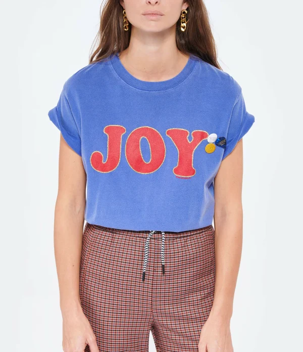 NEWTONE Tee-shirt Trucker Joy Coton Flo Bleu 4