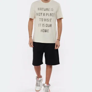 GOLDEN GOOSE Tee-shirt Homme Sérigraphie Coton Blanc 13