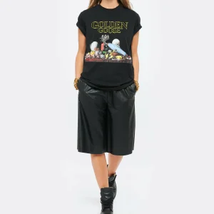 GOLDEN GOOSE Tee-shirt Golden Coton Noir 13