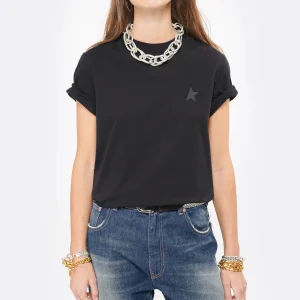 GOLDEN GOOSE Tee-shirt Étoile Coton Noir 11