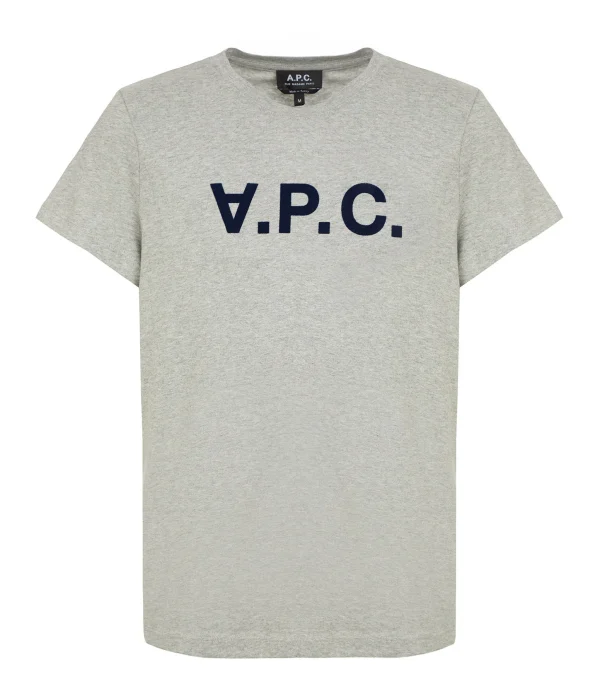 A.P.C. Tee-shirt Gris Clair Chiné Noir 1