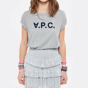 A.P.C. Tee-shirt Gris Clair Chiné Noir 11