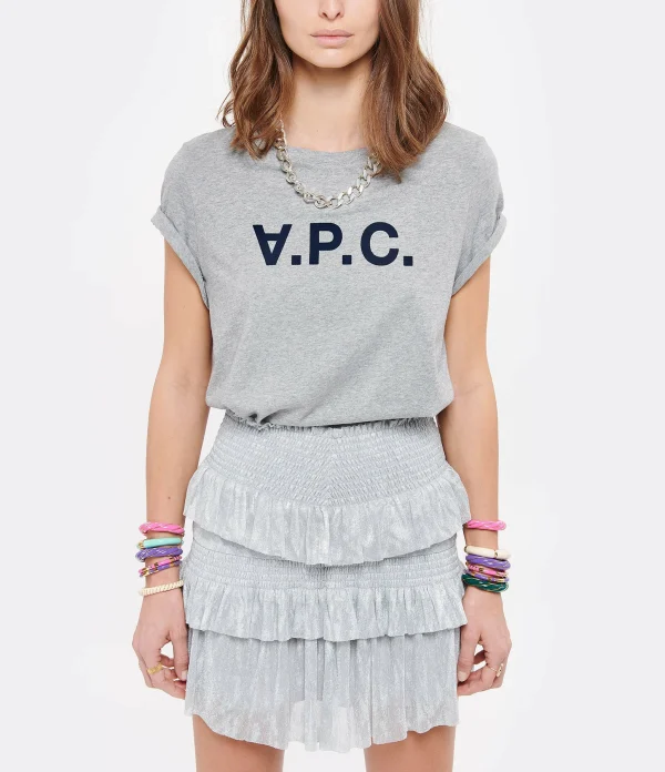 A.P.C. Tee-shirt Gris Clair Chiné Noir 4