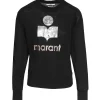 ISABEL MARANT ÉTOILE Tee-shirt Klowia Lin Noir Argenté Rose 14