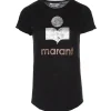 ISABEL MARANT ÉTOILE Tee-shirt Koldi Lin Noir Argenté Rose 19