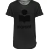 ISABEL MARANT ÉTOILE Tee-shirt Koldi Logo Lin Noir 16