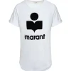 ISABEL MARANT ÉTOILE Tee-shirt Koldi Lin Blanc Noir 23