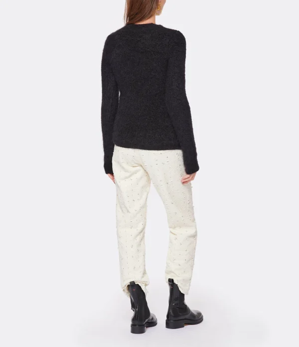 ISABEL MARANT Pull Alford Mohair Noir 5