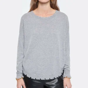 KUJTEN Pull Melah Col Rond Cachemire Gris Chiné, Exclusivité Lulli 8