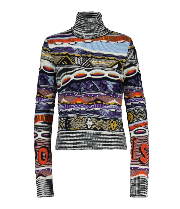 MISSONI Pull Col Montant Laine Multicolore 1