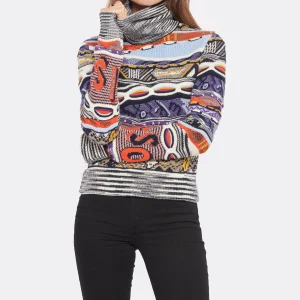 MISSONI Pull Col Montant Laine Multicolore 11