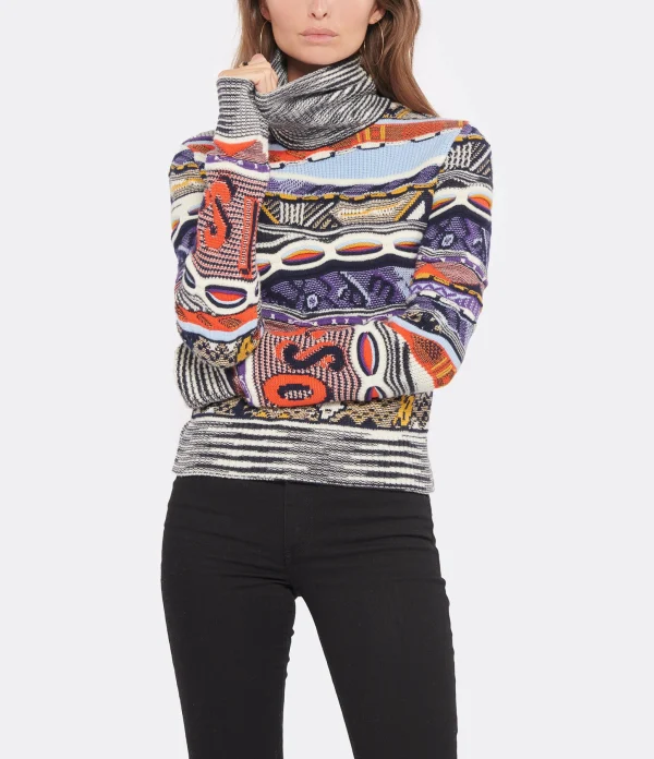 MISSONI Pull Col Montant Laine Multicolore 4