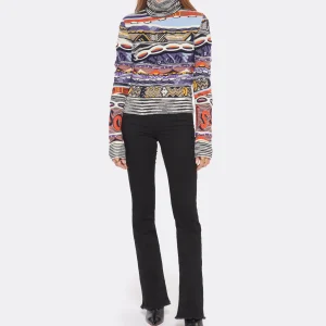 MISSONI Pull Col Montant Laine Multicolore 13