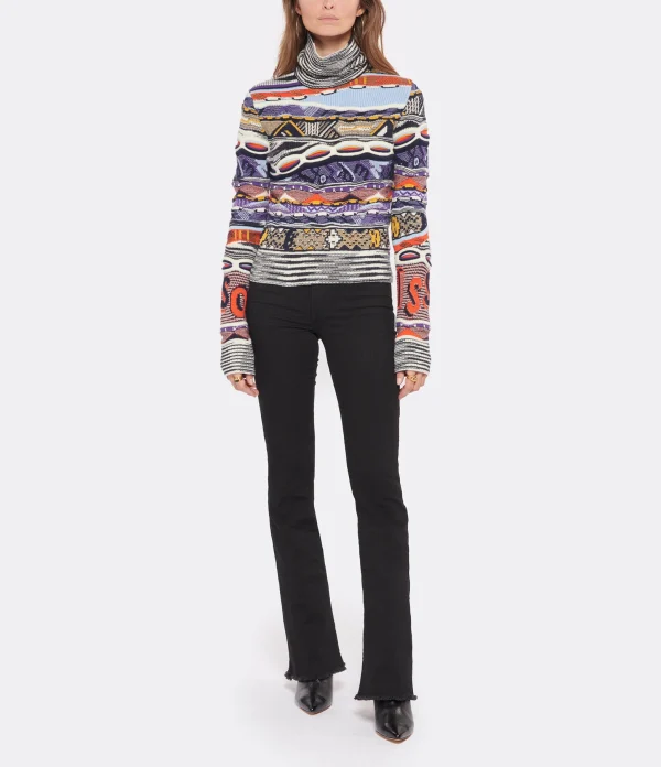 MISSONI Pull Col Montant Laine Multicolore 5